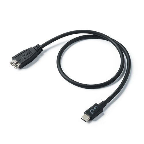 USB Type-Cケーブル 0.5m USB3.1 Gen2 USB Type-C microBコネクタ USB-IF認証品 ブラック