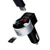 FMトランスミッター Bluetooth ハンズフリー USB充電 音楽再生 microSD 車載充電器 シガーソケット