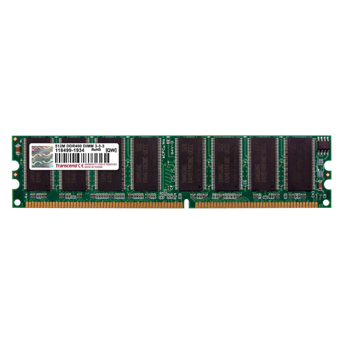 増設メモリ 512MB PC3200 DDR400 DIMM Transcend製