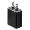 USB-ACアダプタ USB A×1 5V/1A出力 ブラック PSE認証品 USB充電器