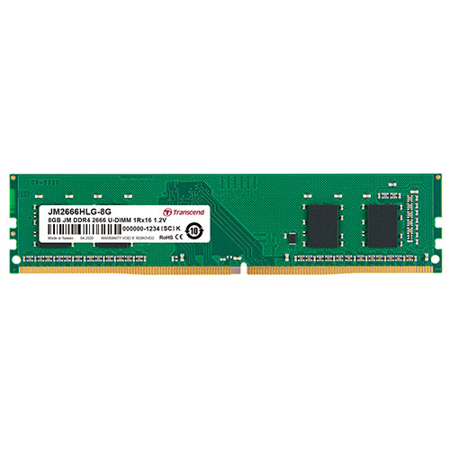 デスクトップPC用メモリ 8GB (8GB×1枚) DDR4-2666 PC4-21300 U-DIMM Transcend