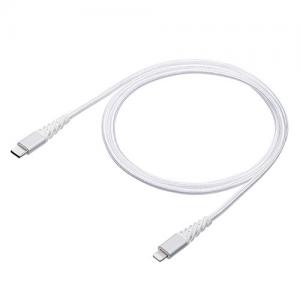 断線しにくい USB-C Lightningケーブル 1m 高耐久メッシュケーブル Apple MFi認証品 ホワイト