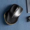 【在庫限り】Bluetoothマウス 小型マウス 5ボタンマウス アルミホイール 静音マウス ブルーLED ブラック