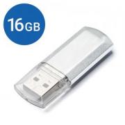 USBメモリ 16GB USB2.0 USB Aコネクタ キャップ式 アルミボディ シルバー