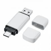 USBメモリ 16GB USB 5Gbps USB A USB-Cコネクタ キャップ式 ホワイト