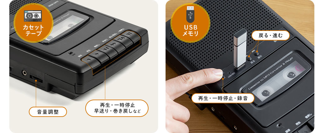 カセットテープ USBメモリ