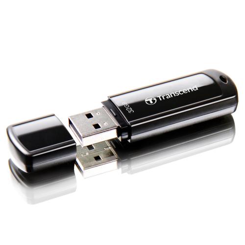 USBメモリ 32GB USB3.1 Gen1 ブラック JetFlash700 Transcend