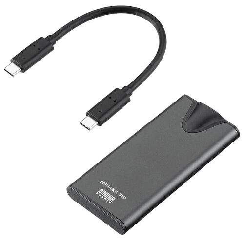 【アウトレット】ポータブルSSD 2TB USB Type-C接続 USB 20Gbps 超小型