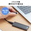 【アウトレット】ポータブルSSD 512GB USB3.2 Gen2 USB A USB Type-C接続 最大書込速度1000MB/s