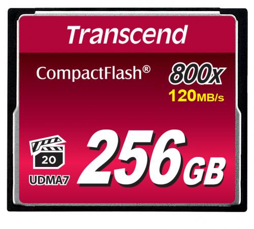 コンパクトフラッシュカード 256GB 800倍速 UDMA7対応 MLCチップ採用 Transcend製