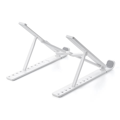 200-STN062W レビュー / ノートパソコンスタンド 折りたたみ式 10段階