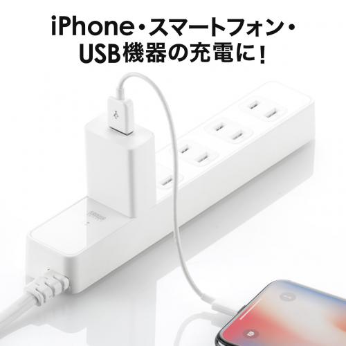 USB充電器 1ポート 1A コンパクト PSE取得 USB-ACアダプタ iPhone充電対応