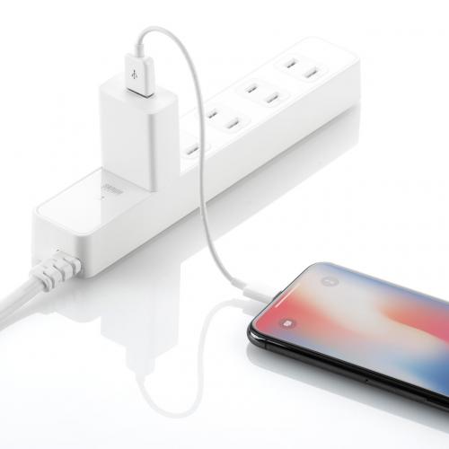 USB充電器 1ポート 1A コンパクト PSE取得 USB-ACアダプタ iPhone充電対応