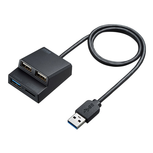 USB3.2Gen1+USB2.0コンボハブ カードリーダー付き【メモリダイレクト】