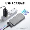 液晶画面付きUSBメモリ 128GB USB Type-C USB 5Gbps シルバー