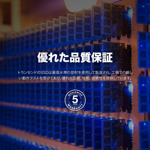 M.2 SSD 2TB PCIe Gen4×4 NVMe 3D NAND Transcend MTE250H PS5対応