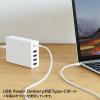 【アウトレット】USB充電器 PD対応 Type-Cポート 合計60W 5ポート ブラック