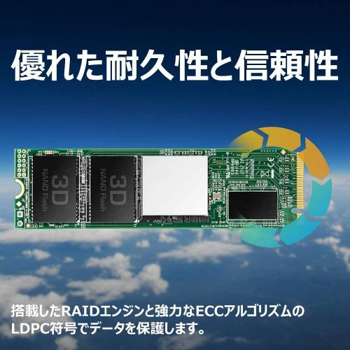 NVMe M.2 SSD 512GB Gen3×4/新品未開封品PCパーツ