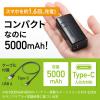 モバイルバッテリー(USB Type-C対応・5000mAh)