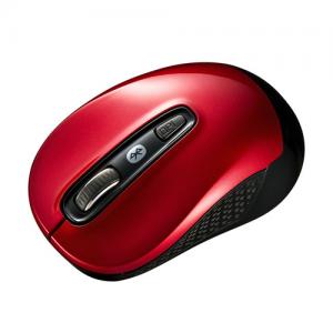 【処分特価】【処分特価】Bluetooth5.0 ブルーLEDマウス(レッド)