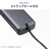 スティック型 SD/microSDカードリーダー USB-C USB 5Gbps スライド式キャップ ガンメタリック