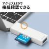 USB Type-Cカードリーダー カードリーダー SD microSD USBハブ スライドキャップ