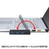 【アウトレット】USB3.0ハブ 4ポート バスパワー コネクタ回転タイプ ブラック サンワサプライ製