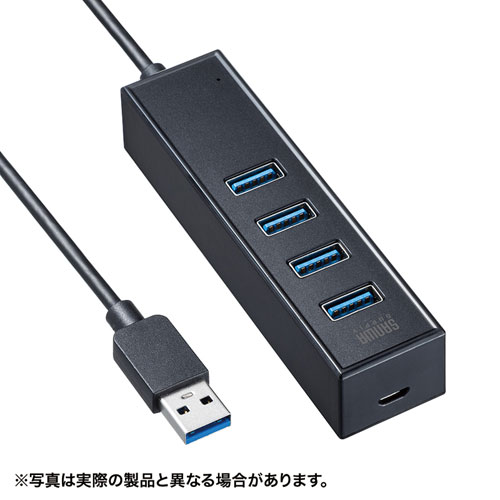 磁石付USB3.2 Gen1 4ポートハブ