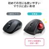 トラックボールマウス 小型トラックボール ワイヤレストラックボール エルゴノミクス レーザーセンサー ホワイト