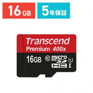 microSDHCカード 16GB Class10 UHS-1対応 400倍速 Premium Nintendo Switch 動作確認済 Transcend製 TS16GUSDCU1
