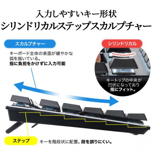 処分特価】メカニカルキーボード 青軸 コンパクト バックライト搭載