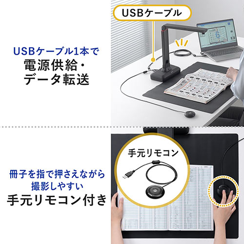 スタンドスキャナー A2 A3対応 書画カメラ機能 自炊 OCR対応 2000万