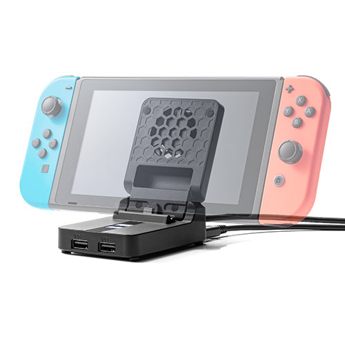 Nintendo Switch用ファン付ハブ 充電スタンド Switchドッグ 冷却ファン ...