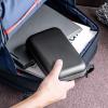 【アウトレット】ガジェットポーチ 収納ケース ポータブルHDD収納 充電器ポーチ PC周辺小物整理 ケーブル ACアダプター モバイルバッテリー SSサイズ ブラック