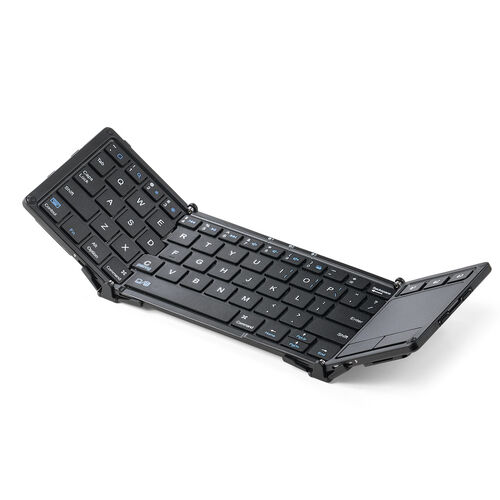 400-SKB074 レビュー / 折りたたみ式Bluetoothキーボード タッチパッド