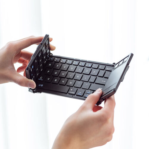 400-SKB074 レビュー / 折りたたみ式Bluetoothキーボード タッチ