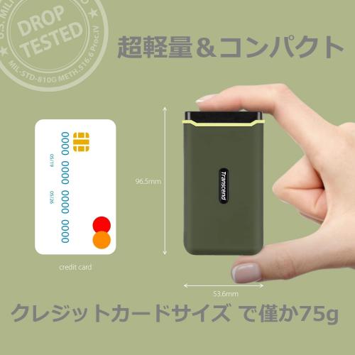 Transcend ESD380C ポータブルSSD 2TB TS2TESD380C【メモリダイレクト】