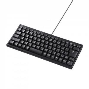【アウトレット】USBハブ付コンパクトキーボード(USB2.0 2ポート)