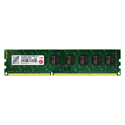 増設メモリ 4GB DDR3-1600 PC3-12800 DIMM Transcend製