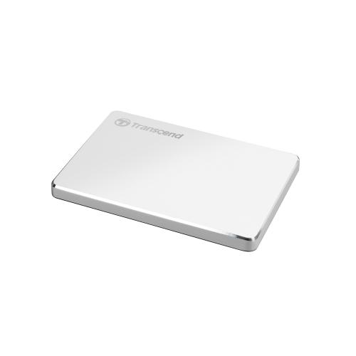 スリム ポータブルHDD 1TB USB3.1 Gen1 アルミケース Transcend StoreJet 25C3S 外付けHDD