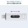 【アウトレット】スティック型SSD 256GB USB3.2 Gen2 USB A スライド式コネクタ シルバー テレビ録画 ゲーム機 PS5/PS4対応