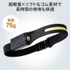 【アウトレット】LEDヘッドライト USB充電式 モーションセンサー付き 面発光 最大約350ルーメン ヘルメット 夜間作業 防災