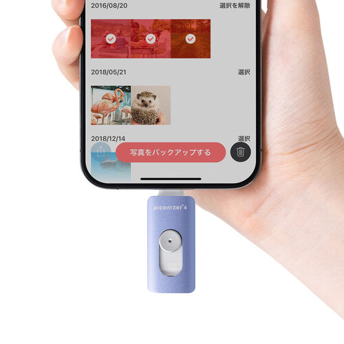 Lightning/Type-C USBメモリ 1TB バイオレット iPhone Android 対応 MFi認証 バックアップ iPad USB  10Gbps Piconizer4【メモリダイレクト】