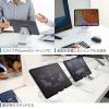 【アウトレット】タブレットスタンド アルミ製 無段階 角度調整 4～13インチ対応 シルバー