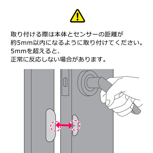 ドアセンサー 防犯対策 Wi-Fi接続 iPhone Android対応 スマートホーム