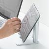iPad・タブレット縦置きスタンド アルミ 横置き対応 シルバー