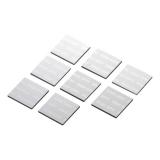 【アウトレット】ノートパソコン冷却パット(17mm・角型・8枚入り・シルバー)