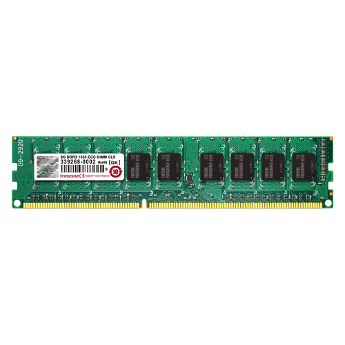 増設メモリ 8GB DDR3-1333 PC3-10600 DIMM ECC Transcend製【メモリダイレクト】