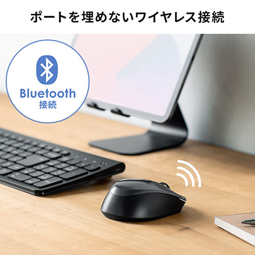 新商品 発売記念特価 Bluetoothマウス 小型マウス 静音マウス ワイヤレス 5ボタン Ipad Iphone ガンメタリック メモリダイレクト