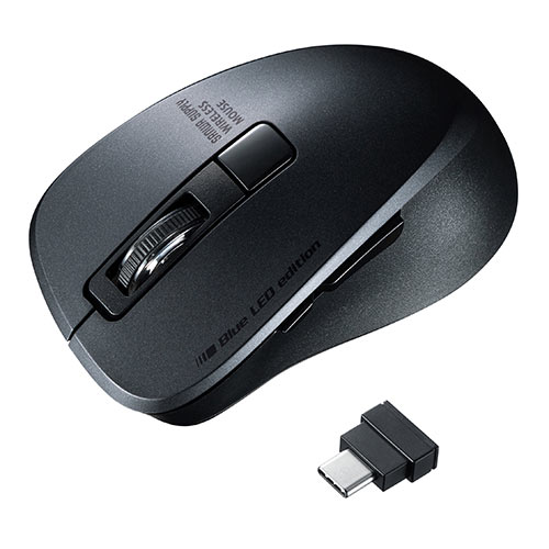 Type-Cワイヤレスマウス 小型マウス 静音マウス ワイヤレス 5ボタン